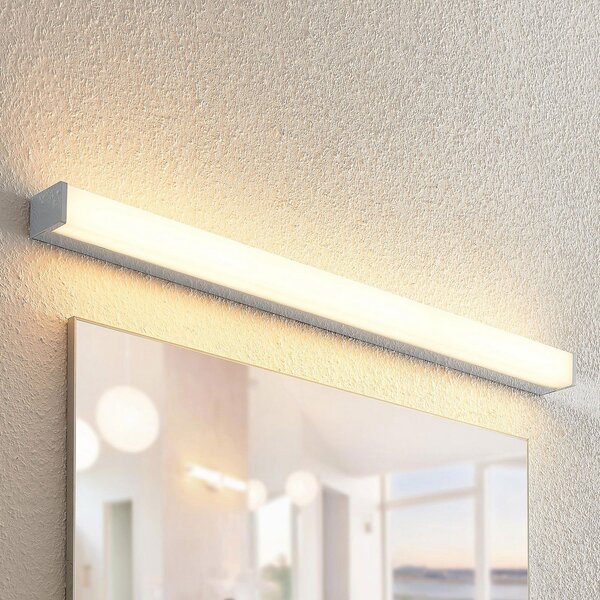 Lindby LED φωτιστικό μπάνιου Klea, 90 cm, χρώμιο, μέταλλο, IP44, Μεταλλικό, Μπάνιο, Μέταλλο, σύγχρονο