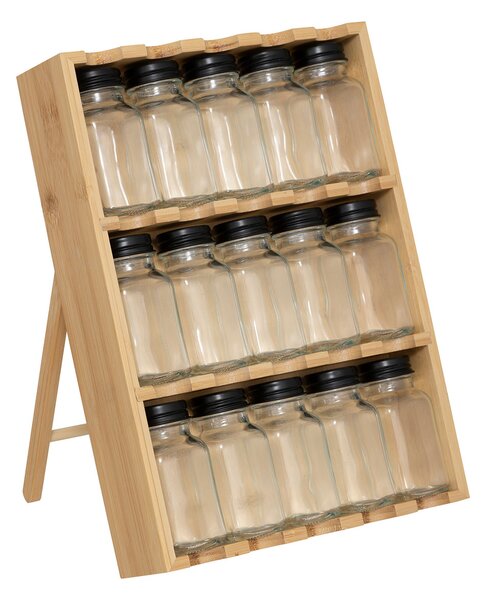 Βαζάκια Μπαχαρικών Σε Βάση (Σετ 15τμχ) F-V Drawer 203087