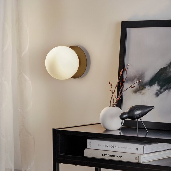 EMIBIG LIGHTING Φωτιστικό τοίχου Minerva K1 με μαύρο μεταλλικό πλαίσιο, ρυθμιζόμενος, Μαύρο, Διάδρομος, Μέταλλο