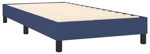 VidaXL Κρεβάτι Boxspring με Στρώμα & LED Μπλε 80x200 εκ. Υφασμάτινο