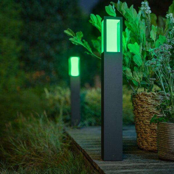 Philips Hue Φωτιστικό διαδρόμου IMPRESS LED, RGBW, έξυπνο, ρυθμιζόμενος, Μαύρο, Μέταλλο, σύγχρονο