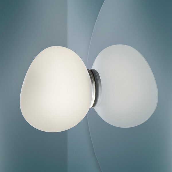 Foscarini Gregg piccola καθρέφτης ελαφρύς λευκός, ρυθμιζόμενος, Λευκό, Μπάνιο, Γυαλί, σχεδιασμός