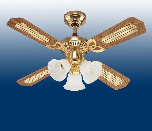 Westinghouse Ανεμιστήρας Princess Trio, ξύλινος, αθόρυβος, Ø 105 cm, Ξύλου, Σαλόνι / τραπεζαρία, Ξύλο