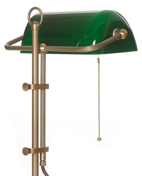 Berliner Messinglampen Γνήσια λάμπα τραπεζίτη TULSI, Πράσινο, Σαλόνι / τραπεζαρία, Γυαλί, Αντίκα