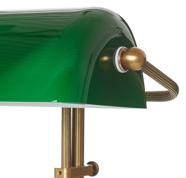 Berliner Messinglampen Γνήσια λάμπα τραπεζίτη TULSI, Πράσινο, Σαλόνι / τραπεζαρία, Γυαλί, Αντίκα