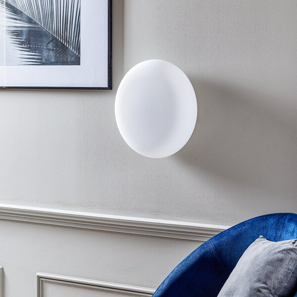 Artemide Itka γυάλινη απλή λάμπα τοίχου IP65 Ø 35 cm, ρυθμιζόμενος, Λευκό, Σαλόνι / τραπεζαρία, Γυαλί, σύγχρονο