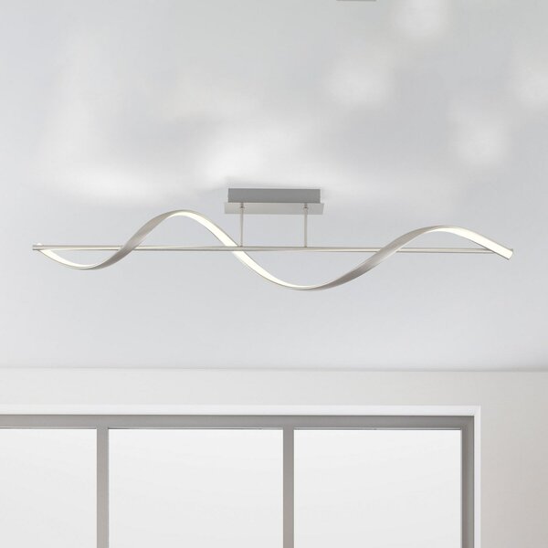 Q-Smart-Home Paul Neuhaus Q-Swing LED φωτιστικό οροφής, ατσάλι, ρυθμιζόμενος, Μεταλλικό, Σαλόνι / τραπεζαρία, Μέταλλο, σύγχρονο