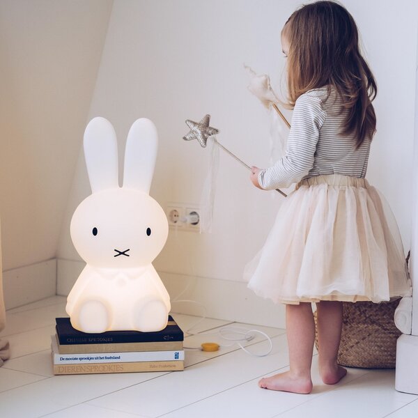 Mr Maria Παιδικό φωτιστικό Miffy Star Light, 50 cm, ρυθμιζόμενος, Λευκό, Παιδικό δωμάτιο, Πλαστικό