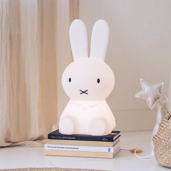 Mr Maria Παιδικό φωτιστικό Miffy Star Light, 50 cm, ρυθμιζόμενος, Λευκό, Παιδικό δωμάτιο, Πλαστικό