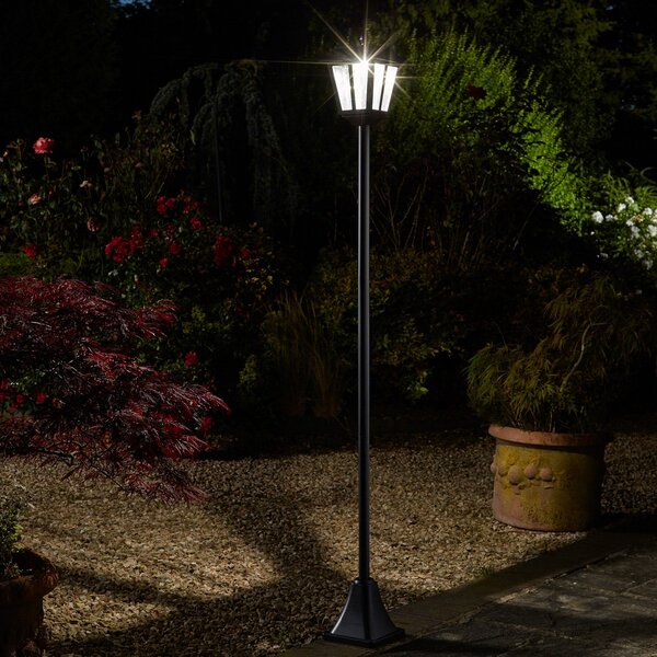 SMART GARDEN Φωτιστικό LED για ιστό Whitehall 365, IP44, ρυθμιζόμενος, Μαύρο, Μέταλλο, σύγχρονο, Ηλιακά φώτα