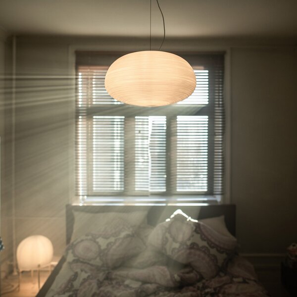 Foscarini Rituals 2 Κρεμαστή λάμπα από γυαλί, ρυθμιζόμενος, Λευκό, Σαλόνι / τραπεζαρία, Γυαλί, σχεδιασμός