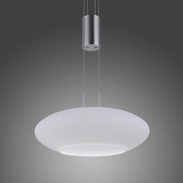 Q-Smart-Home Paul Neuhaus Q-ETIENNE LED κρεμαστό φωτιστικό, 1-φωτο, ρυθμιζόμενος, Γκρι, Σαλόνι / τραπεζαρία, Μέταλλο, σύγχρονο