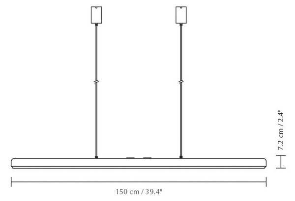 UMAGE LED κρεμαστό φωτιστικό Hazel Branch, λευκό/ατσάλι, 150 cm