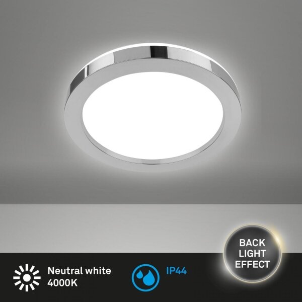 Briloner 3678-018-Φωτιστικό οροφής μπάνιου LED SPLASH LED/18W/230V διάμετρος 30 cm