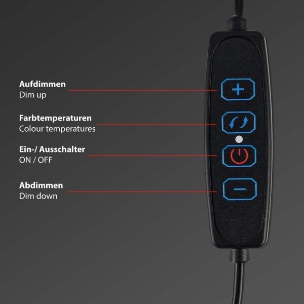 Briloner 2303-015 - LED Dimming monitor φωτισμός LED/3,5W/230V 2700/4000/6500K