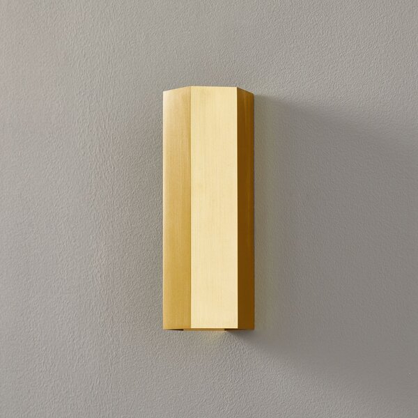 Wever & Ducré Lighting WEVER DUCRÉ Hexo mini 2.0 φωτιστικό τοίχου 20cm χρυσό, ρυθμιζόμενος, Χρυσό / Ορείχαλκου, Σαλόνι / τραπεζαρία, Μέταλλο, σύγχρονο