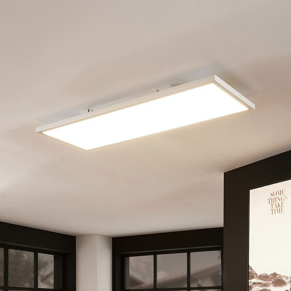 Arcchio LED πάνελ Brenda, 80 x 30 cm, CCT, τηλεχειριστήριο, ρυθμιζόμενος, Λευκό, Σαλόνι / τραπεζαρία, Πλαστικό, σύγχρονο