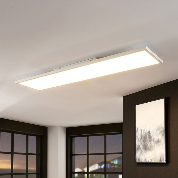 Arcchio LED πάνελ Brenda, 120 x 30 cm, CCT, τηλεχειριστήριο, ρυθμιζόμενος, Λευκό, Σαλόνι / τραπεζαρία, Πλαστικό, σύγχρονο