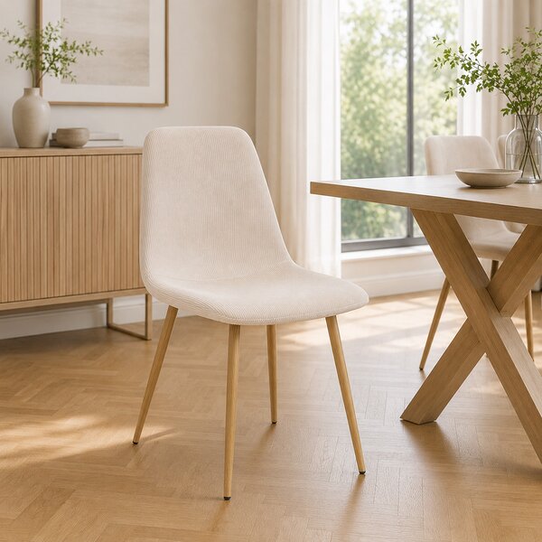 Καρέκλα Τραπεζαρίας (45x51x87) A-S Roka Beige 140488H
