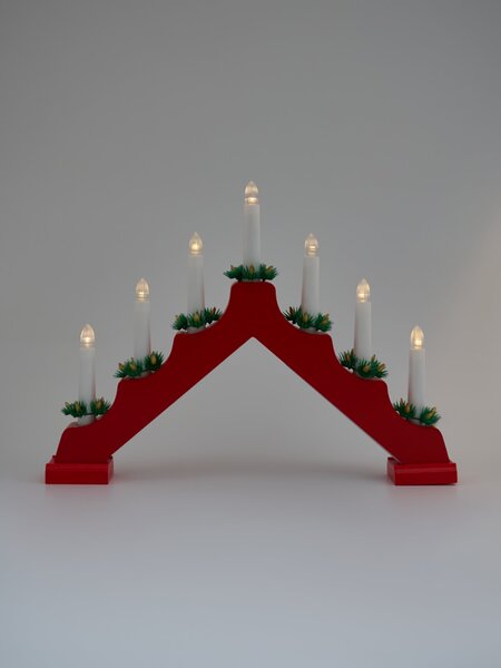 Sinsay - Χριστουγεννιάτικος LED κηροστάτης Advent - κοκκινο