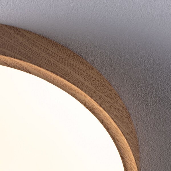 Paulmann Tega LED φωτιστικό οροφής IP44 CCT ξύλο, Ξύλου, Μπάνιο, Πλαστικό, σύγχρονο
