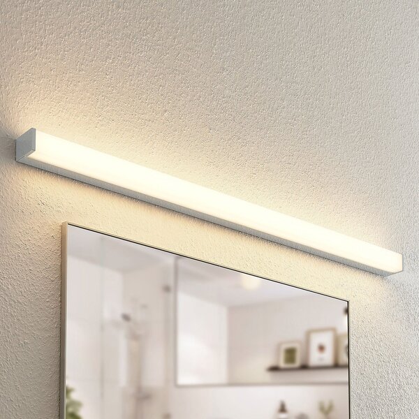 Lindby Φωτιστικό μπάνιου Klea LED, 120 cm, χρώμιο, μέταλλο, IP44, Μεταλλικό, Μπάνιο, Μέταλλο, σύγχρονο