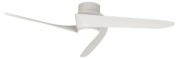Mantra Iluminación Ανεμιστήρας οροφής με LED Groenland, λευκός, DC, αθόρυβος, Ø 122 cm, CCT, ρυθμιζόμενος, Λευκό, Σαλόνι / τραπεζαρία, Πλαστικό, σύγχρονο