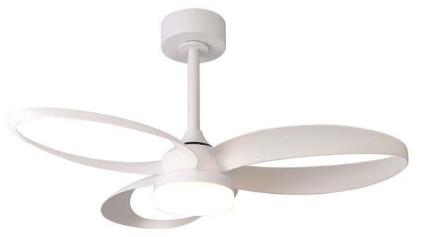 Mantra Iluminación Ανεμιστήρας οροφής LED Infinity, λευκός, DC αθόρυβος Ø 93 cm CCT, ρυθμιζόμενος, Λευκό, Σαλόνι / τραπεζαρία, Πλαστικό, σύγχρονο