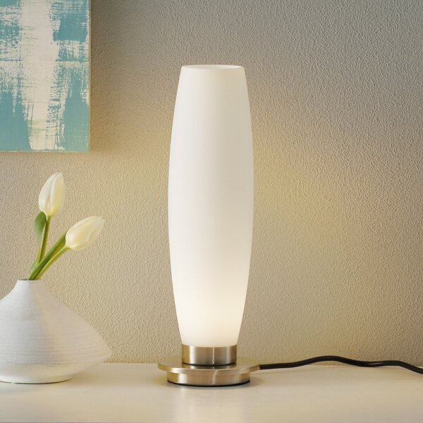 Paul Neuhaus Tyra επιτραπέζιο φωτιστικό, γυαλί, Ø 10 cm, dimmable, G9, ρυθμιζόμενος, Λευκό, Σαλόνι / τραπεζαρία, Γυαλί, σύγχρονο