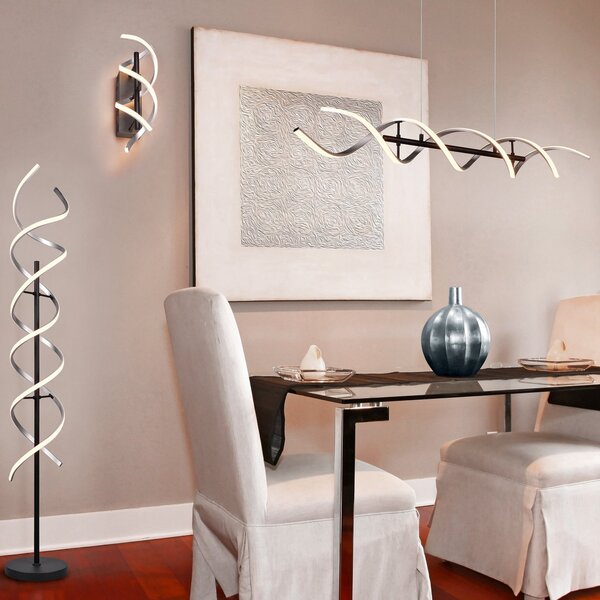 Trio Lighting LED φωτιστικό τοίχου Sequence, ρυθμιζόμενο, CCT, αλουμίνιο, ρυθμιζόμενος, Μεταλλικό, Σαλόνι / τραπεζαρία, Μέταλλο, σύγχρονο