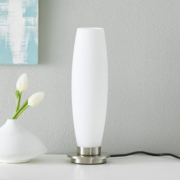 Paul Neuhaus Tyra επιτραπέζιο φωτιστικό, γυαλί, Ø 10 cm, dimmable, G9, ρυθμιζόμενος, Λευκό, Σαλόνι / τραπεζαρία, Γυαλί, σύγχρονο