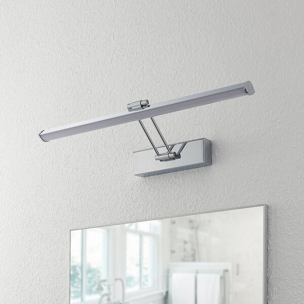 Lindby Sanya LED καθρέφτης, 60 cm, Μεταλλικό, Μπάνιο, Μέταλλο, σύγχρονο