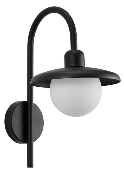 Nordlux Εξωτερικός φωτιστικός τοίχου Berlo, μαύρος, ρυθμιζόμενος, Μαύρο, Μέταλλο