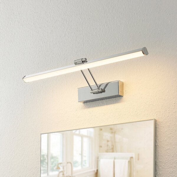 Lindby Sanya LED καθρέφτης, 60 cm, Μεταλλικό, Μπάνιο, Μέταλλο, σύγχρονο