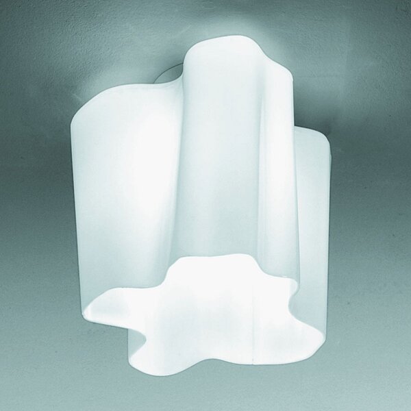 Artemide Logico Mini Οροφής 28x28 cm, ρυθμιζόμενος, Λευκό, Σαλόνι / τραπεζαρία, Γυαλί, σχεδιασμός