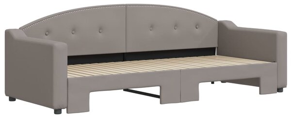 VidaXL Καναπές Κρεβάτι Συρόμενος Taupe 80 x 200 εκ. Υφασμάτινος