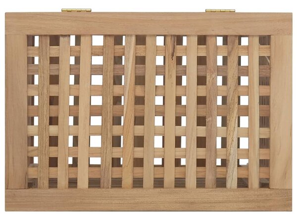 VidaXL Καλάθι Άπλυτων 50x35x60 εκ. από Μασίφ Ξύλο Teak