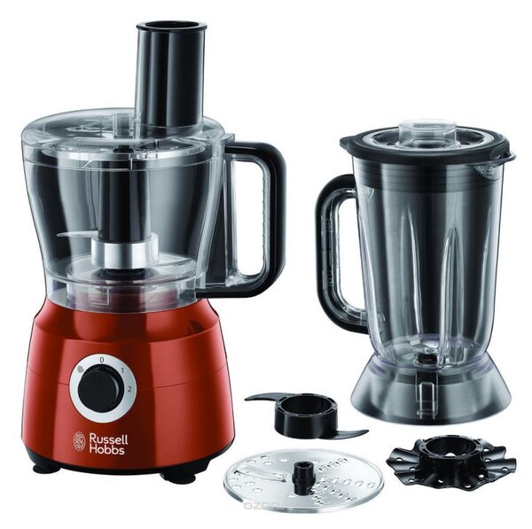 Russell Hobbs Desire 24730-56 Πολυμίξερ, 600W με Κάδο, 2.5lt και, Κανάτα, Μπλέντερ, Κόκκινο