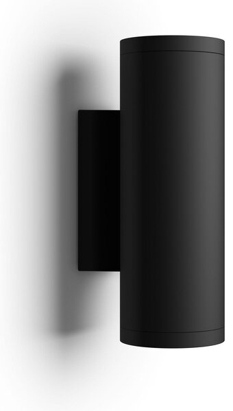 Philips Hue WACA Appear λαμπτήρας τοίχου LED εξωτερικού χώρου μαύρο, ρυθμιζόμενος, Μαύρο, Μέταλλο, σύγχρονο