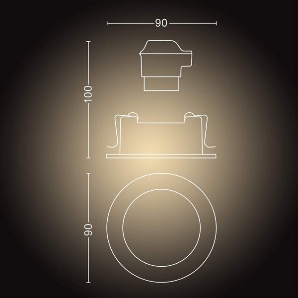 Philips 50411/48/P9 - LED Φως dimmer Hue MILLISKIN 1xGU10/5W/230V