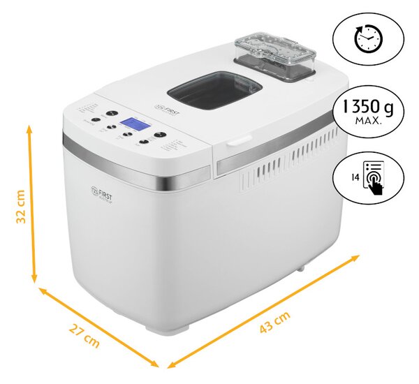 First Austria FA-5152-5 Παρασκευαστής ψωμιού 1350gr – 850W