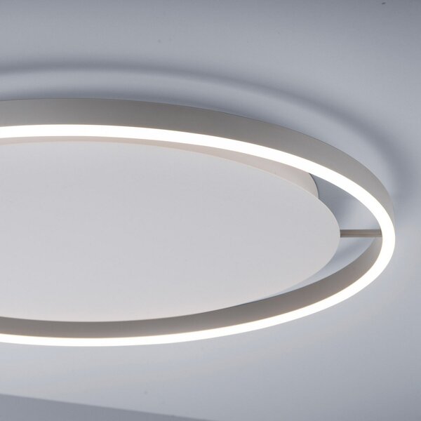JUST LIGHT. GmbH Φωτιστικό οροφής LED Ritus, Ø 58.5cm, αλουμίνιο, ρυθμιζόμενος, Μεταλλικό, Σαλόνι / τραπεζαρία, Μέταλλο, σύγχρονο