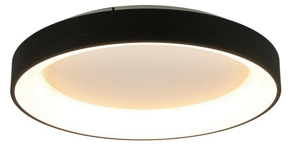 Mantra Iluminación Φωτιστικό οροφής LED Niseko II CCT με τηλεχειριστήριο, Ø 78cm, μαύρο, ρυθμιζόμενος, Μαύρο, Σαλόνι / τραπεζαρία, Αλουμίνιο, σύγχρονο