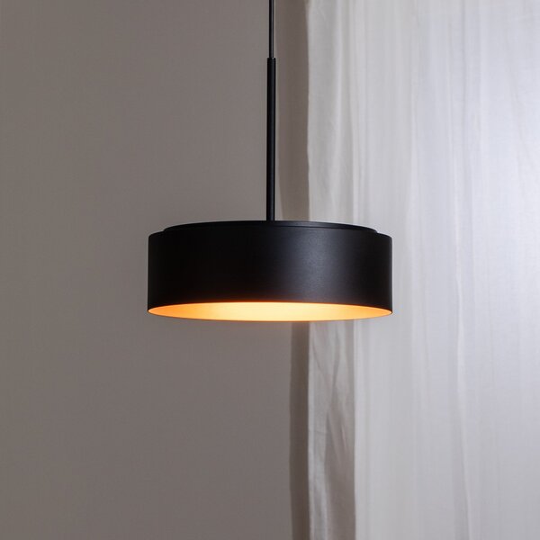 BEGA LED κρεμαστό φωτιστικό Studio Line Ø 36 cm μαύρο-χαλκό DALI, ρυθμιζόμενος, Μαύρο, Σαλόνι / τραπεζαρία, Αλουμίνιο