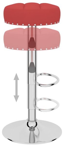 VidaXL Σκαμπό Μπαρ 2 τεμ. Μπορντό Υφασμάτινα