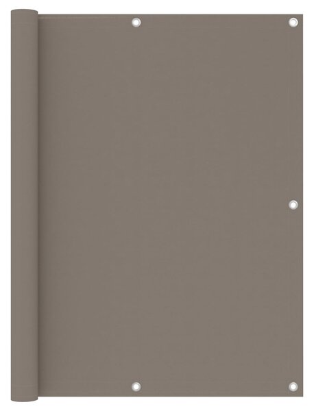 VidaXL Διαχωριστικό Βεράντας Taupe 120 x 500 εκ. Ύφασμα Oxford