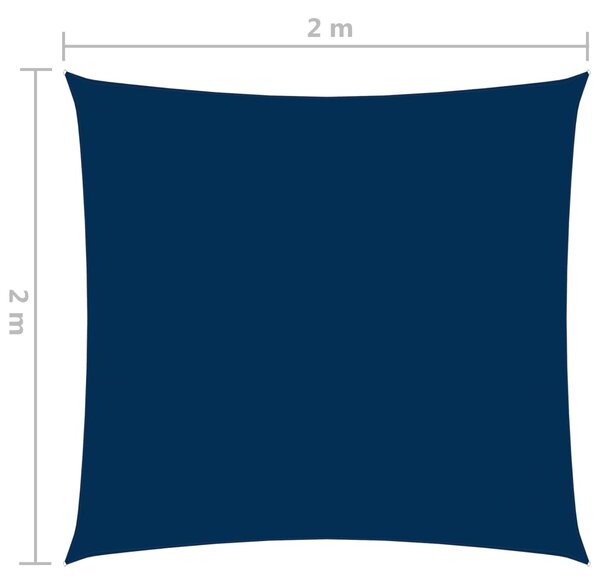 VidaXL Πανί Σκίασης Τετράγωνο Μπλε 2 x 2 μ. από Ύφασμα Oxford