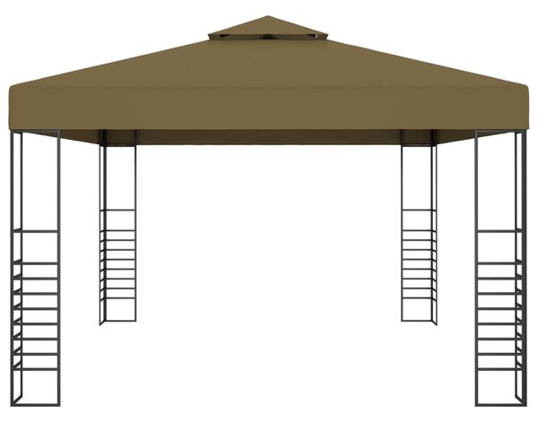 VidaXL Κιόσκι με Φωτάκια LED Taupe 3 x 4 μ