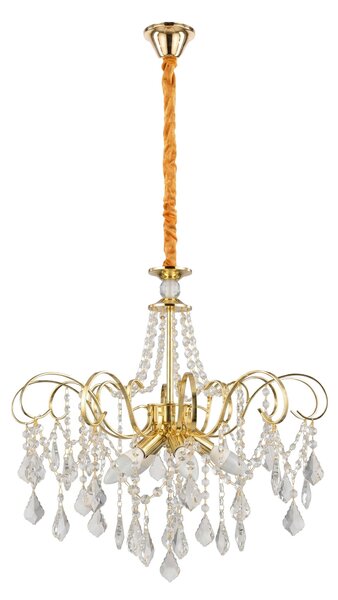 Κρυστάλλινο κρεμαστό φωτιστικό SWE081-CP 60cm GOLD