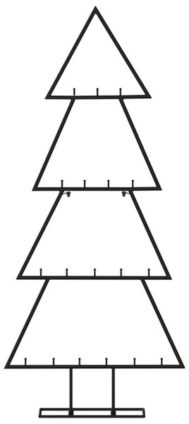 VidaXL Χριστουγεννιάτικο Δέντρο Διακοσμητικό Μαύρο 90 εκ